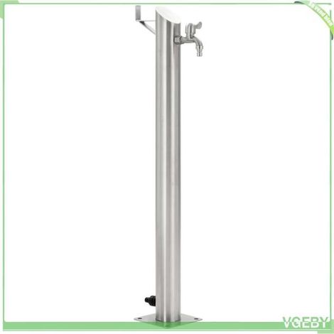 Colonne à eau de jardin - FAFEICY - 45456 - Inox 95 cm - Robinet inox 304 - Base 15x15 cm (1/5)