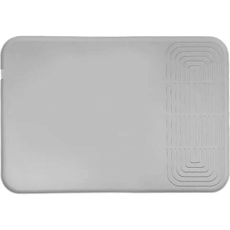 Tapis de café en silicone antidérapant, gris (1/5)