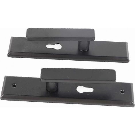 Ensemble de poignée et de serrure de porte en alliage d'aluminium pour une utilisation silencieuse dans une chambre à coucher à domicile. (1/5)
