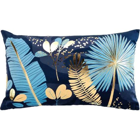 Housse de Coussin Déco "Prusseor" 30x50cm Bleu (1/3)