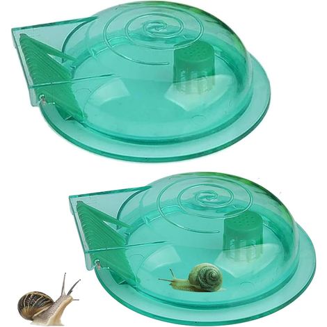 Lot de 2 pièges à escargots transparents - Piège à escargots - Pour aquarium - Élimination efficace des escargots pour aquariums et jardins - Facile à utiliser - Design durable (1/5)