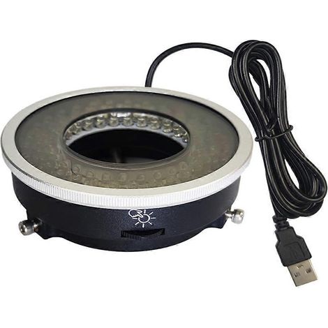 Anneau lumineux LED USB polarisé pour microscope de réparation de téléphones portables avec filtre polarisant à luminosité réglable (1/5)