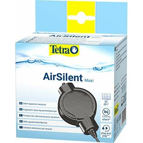 Tetra AirSilent Maxi Aeratore per Acquari Silenzioso e Compatto, Set Completo Dotato di Pietra Porosa, 40 a 80 Litri (1/4)