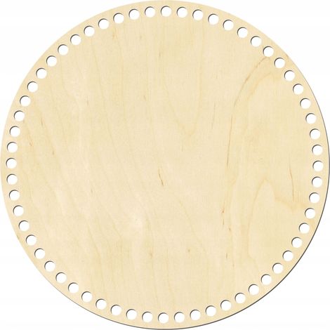 Holzsockel für einen Häkelkorb, 35 cm Durchmesser (1/5)