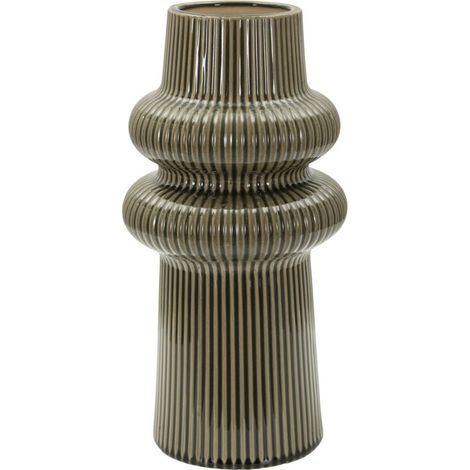 Vaso Harmony alto in ceramica verde (1/5)