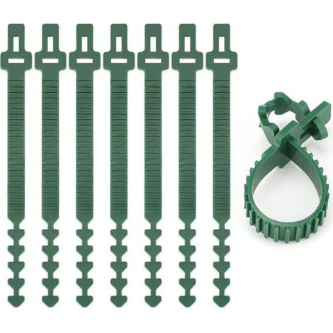 Lntyq 8 Pièces Attaches pour Tuteu Arbres 24CM, Attache Branches Arbre Vert, Liens pour Attacher Les Arbres, Tuteur et Attache pour Arbre, pour Le Soutien des Arbres, Plantes (1/5)