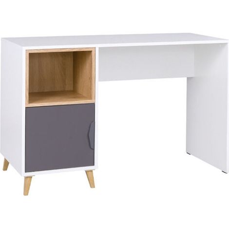 Mesa de oficina Domvera 113 , Con puertas, Número de puertas: 1, Número de cajones: 0, 76x120x55cm