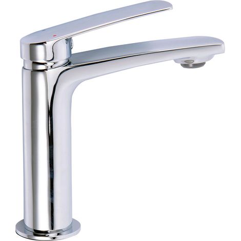 Kibath Grifo de Lavabo monomando TRE acabado CROMO brillo fabricado en latón (1/5)
