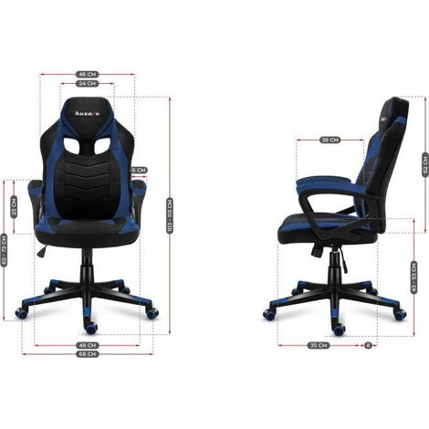 Huzaro Force 2.5 Gamingstuhl Schwarz und Blau Ergonomisch