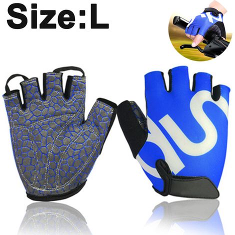 Gants D Entrainement - Paume Rembourrée Avec Points Antidérapants En Gel De Silice - Dos Ouvert Respirant - Bretelle De Poignet Réglable - Pour Musculation Et Fitness - Par Paire (1/5)