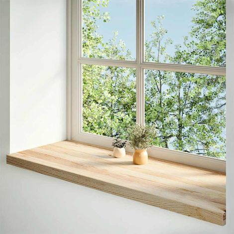 Appuis de fenêtre 2 pcs non traité 110x40x2cm bois chêne massif (1/5)