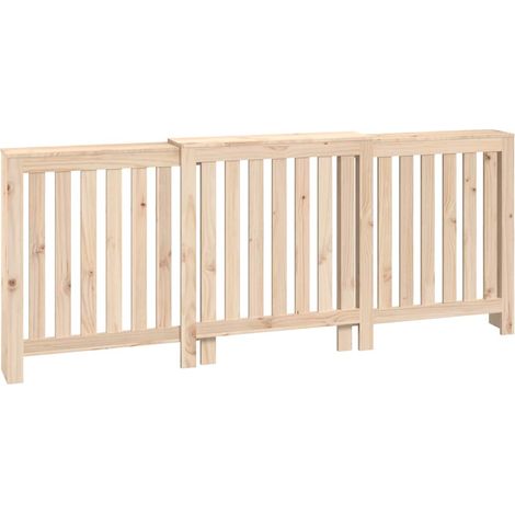 Cache-radiateur 210x21x85 cm Bois massif de pin
