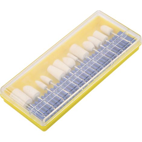 Ortviai Lot de 13 embouts de polissage en feutre de laine pour outil rotatif – tige 2,35 mm (1/5)