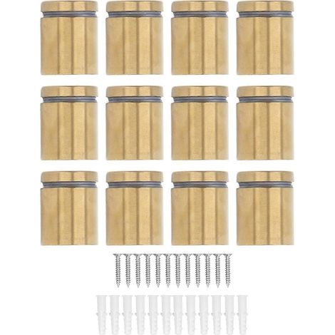 12 Stück Abstandsschrauben aus Edelstahl zur Wandmontage von Werbeartikeln, Nagelbefestigungsstifte 25 x 30 mm