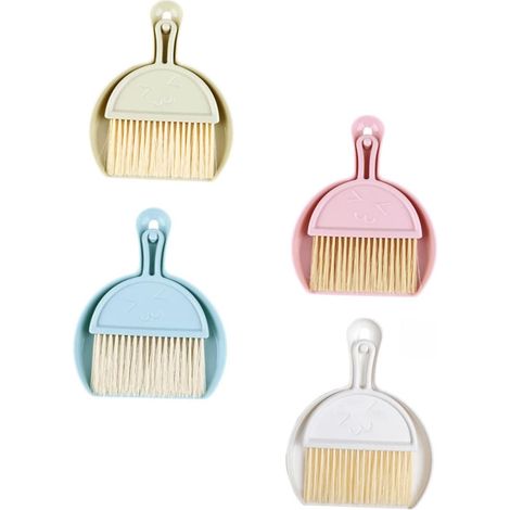 Ensemble De Mini-balais Pelle À Poussière Lot De 4 Outils De Nettoyage Portables (1/5)