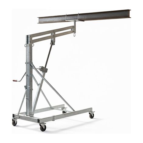 Matisère – Grue d'atelier lève poutre manuel – Charge max 600kg – Hauteur de levée 2700mm – Élévateur pour poutres bois et métal – 12373 (1/5)