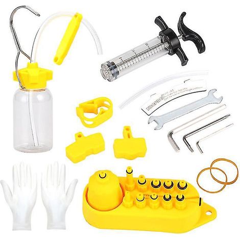 1 jeu d'outils de purge d'huile minérale pour freins