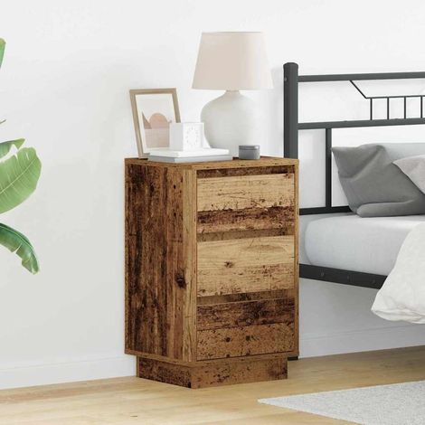 Nachttisch Altholz 39 x 34,5 x 65 cm Holzwerkstoff