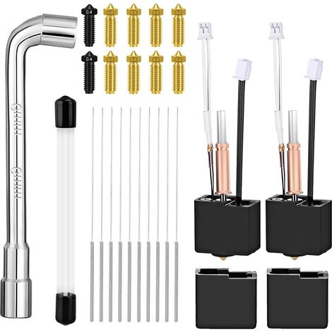 Kit de Maintenance Complet Kobra 3/3 V2/3 Combo 2 Hotends, 10 Buses (8 Laiton (1/5)