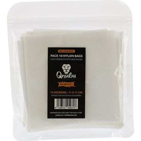 Lot de 10 sacs filtrants en nylon pour extraction - 15 microns 11x11 cm
