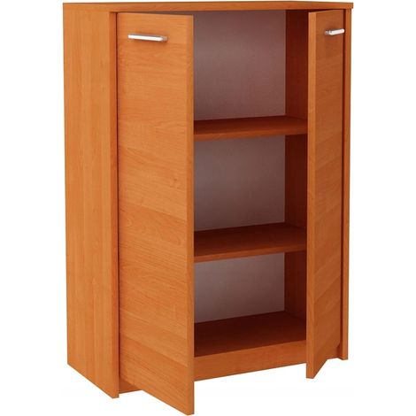 Buffet avec 2 portes Aulne - Meuble de Rangement Style contemporain - 77 x 35 x 108 cm (1/3)