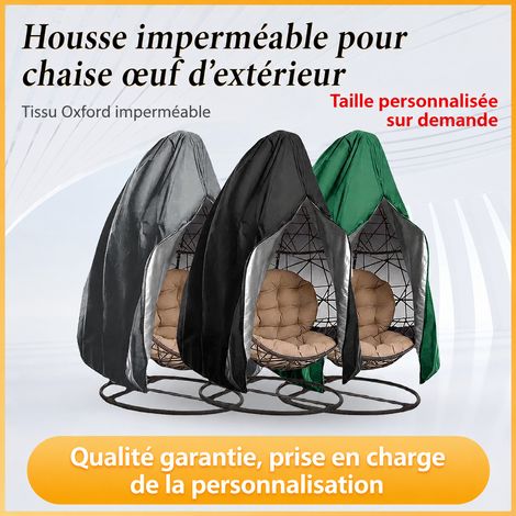 Housse de protection imperméable en tissu Oxford pour fauteuil suspendu œuf de jardin, vert, 115 x 190 cm vert 115 190cm 500 g – Livraison gratuite (1/5)