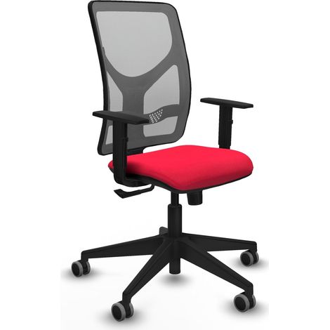 Sedia da ufficio piqueras y crespo Motilla grigio rosso supporto lombare (1/2)