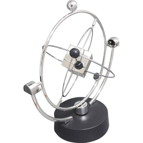 Bureau Perpétuel Mouvement Toy Métal Plastique Argent Carré Machine Décor (1/5)