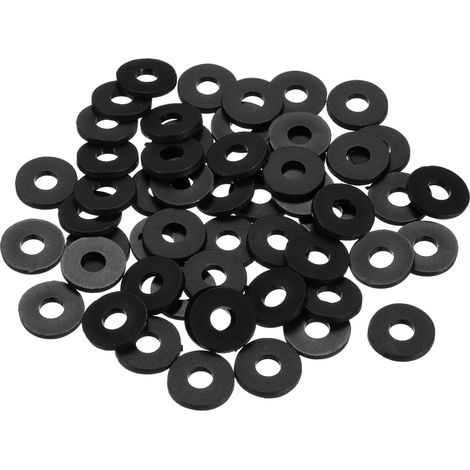55Pcs Entretoise Plastique M6 Rondelle 6mm ID 16mm OD 2mm Épais (1/5)