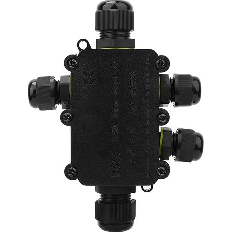 Wasserdichter Anschlusskasten IP68, 5 m Unterwasseranschluss, T100, 450 V AC, 24 A, Kunststoff, UL94V-2 (1/5)