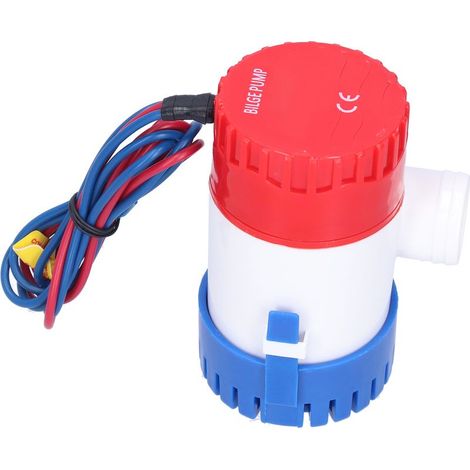 Il s'agit d'une pompe électrique submersible semi-automatique CC pour le pompage des cales, alimentée en 12V/24V à 350/500/750/1100 GPH (24V 750 GPH). (1/5)