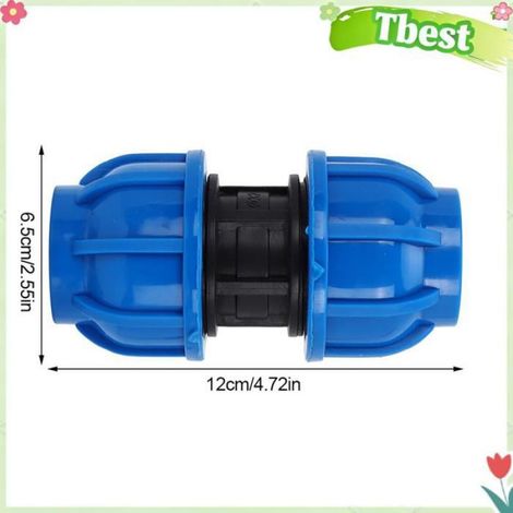 4pcs 32 Mm Connecteur de Tuyaux D'eau 32 Mm PE Adaptateur de Raccord Droit en Plastique pour les Tuyaux PPR PE PVC (1/4)