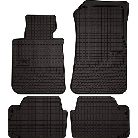 Gummifußmatten für BMW 1er F20 Schrägheck (2011–2019) – schwarz, passgenau