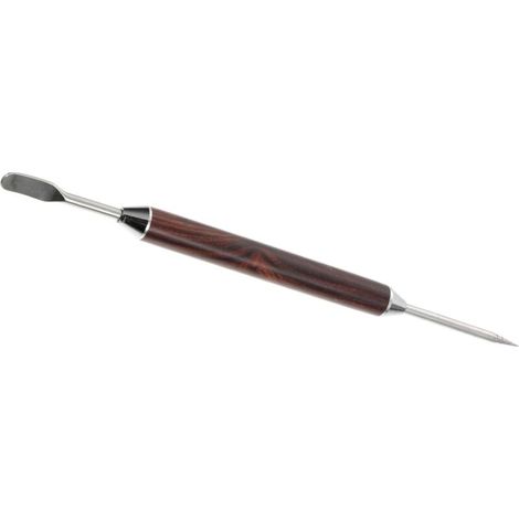 Bardusch - Stylo à Latte Inoxydable avec Poignée Bois Outil Durable pour Décoration de Café Accessoire (1/4)