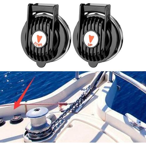 Paire d'interrupteurs au pied pour guindeau marin universel, montée/descente, treuil d'ancre bateau, 2 pièces (1/5)