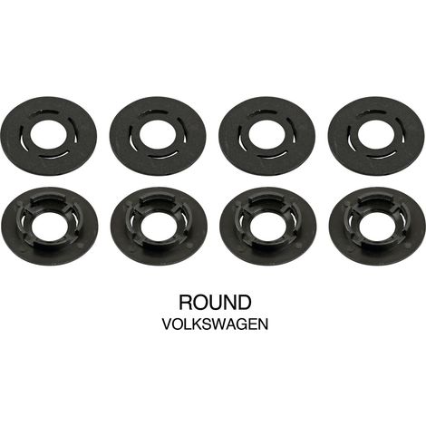 Set 4 clip fissaggio tappeti - Tondo - Volkswagen
