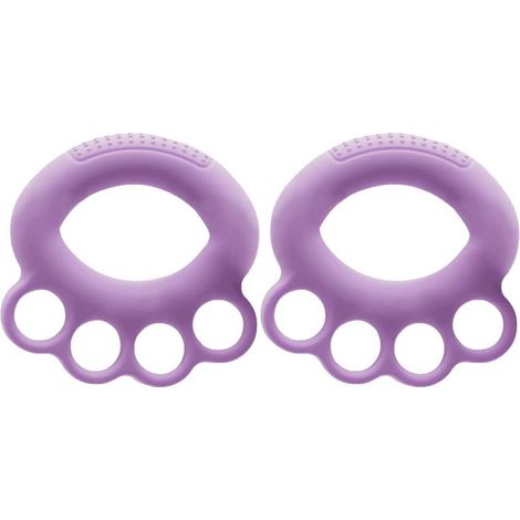 Lot de 2 anneaux d'exercice pour les mains et les doigts en silicone, accessoires de fitness unisexes (1/3)