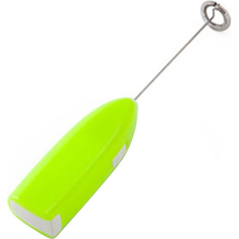 Frother À Lait - 20 cm - Acier Inoxydable Et Plastique - Fonctionne Avec 2 Piles AA - Pour Café, Lait, Œufs - 1 Pièce (1/5)