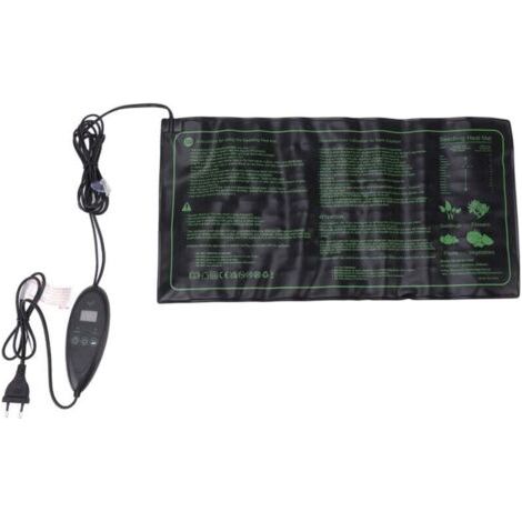 Tapis chauffant semis 20x10 pouces avec thermostat digital, set germination, prise EU 220-240V (1/4)