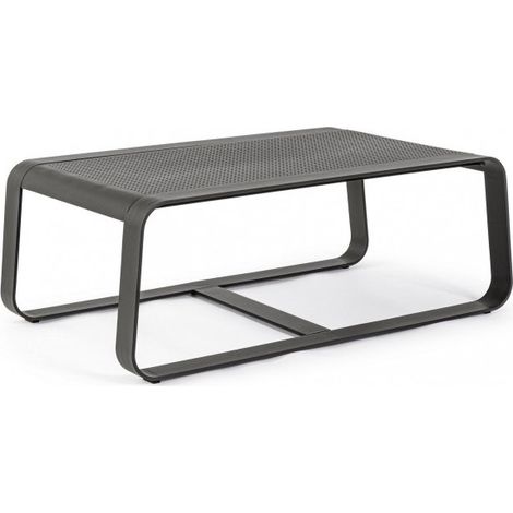 Table basse d'extérieur en aluminium Anthracite MERRIGAN 105x62x h38 cm (1/5)