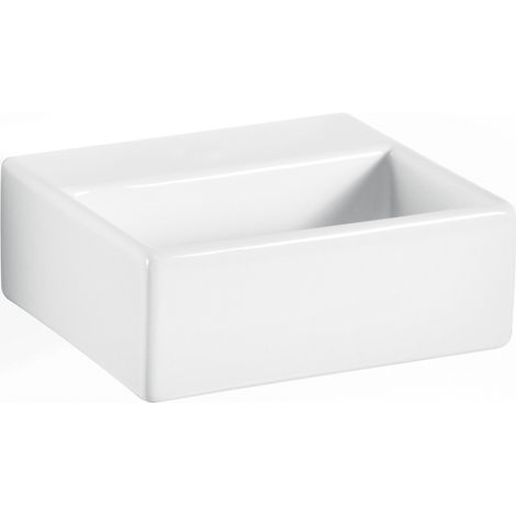 Lineabeta - Lavabo da appoggio/sospeso senza foro rubinetto 32x29