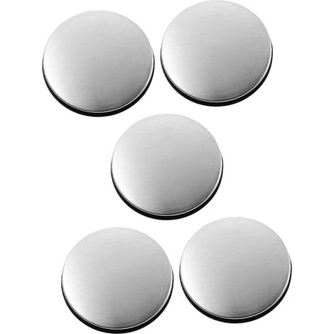 5 Pièces Cache-trou Robinet Évier Cuisine Acier (1/5)