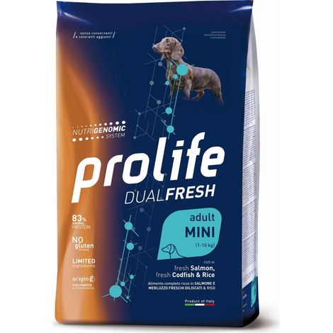 Cane - Mini Salmone & Merluzzo Dual Fresh Prolife - size 600 gr