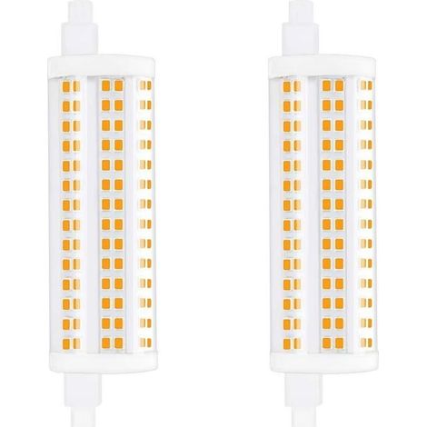 20W 118mm R7s Dimmable Ampoule LED J118 Lumière du jour 4000K 2200lm double extrémité spot équivaut à 200W ampoule halogène pour maison, salon, balcon, hôtel, restaurant, etc(2pcs) [Classe énergétique (1/4)