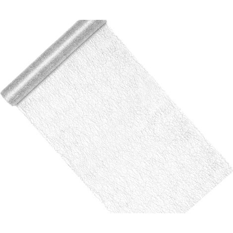 Rete decorativa - Fibra, argento, 0,36x9m (1/3)