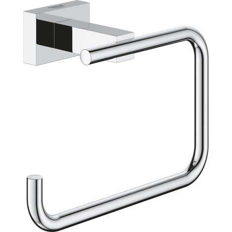 GROHE 40507001 Essentials Cube New Toilet Roll Holder Chrome