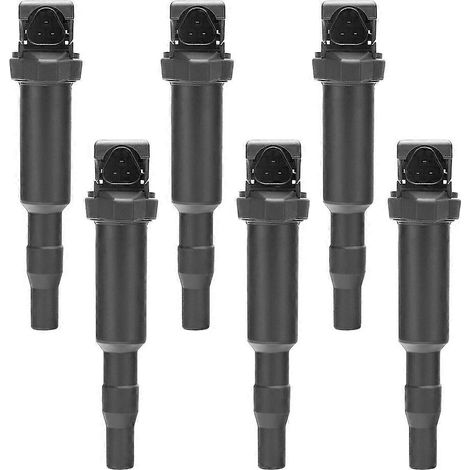 Six bobines d'allumage (0221504470, 12137594937, 12137571643) compatibles avec les modèles 325i, 328i, 335, 525, 528, 530 et 535. (1/5)