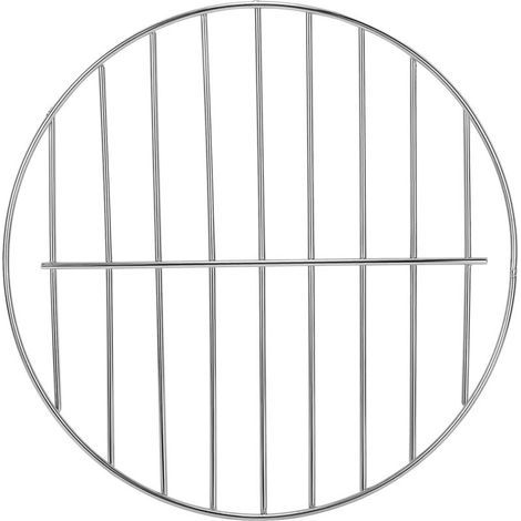 Gril de Barbecue Circulaire de 28 cm, Grille Ronde en Fil d'Acier, Plateau de Barbecue Multifonction, Refroidissement à la Vapeur, Gril en Croix en Acier Inoxydable (1/4)