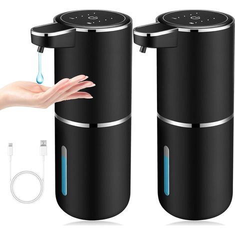 Distributeur de savon automatique à induction 380 ml, rechargeable par USB, mural (1/5)