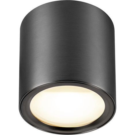 Plafonnier OCULUS rond 2000-3000K 11W dim toWarm PHASE 100° bronze foncé - SLV - 1008618 (1/3)